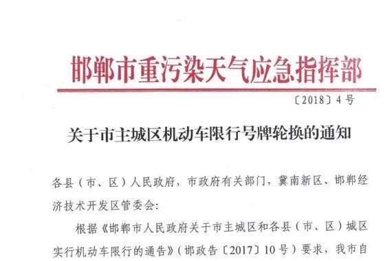 邯郸市限行通知最新，应对交通拥堵与环境保护的双重挑战策略